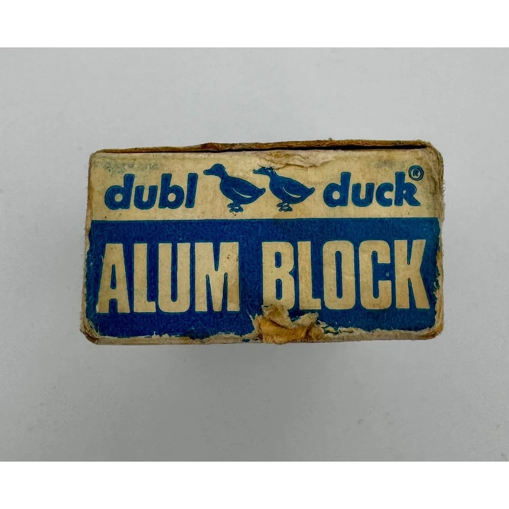 Vintage Dubl Duck Alum Block - Unused New Old Stock (NOS) - Rare Barberiana